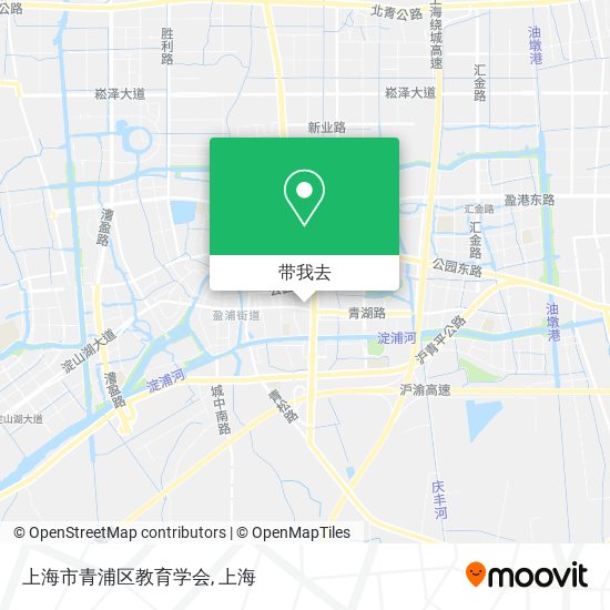 上海市青浦区教育学会地图