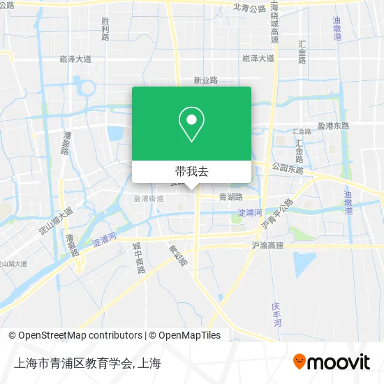 上海市青浦区教育学会地图