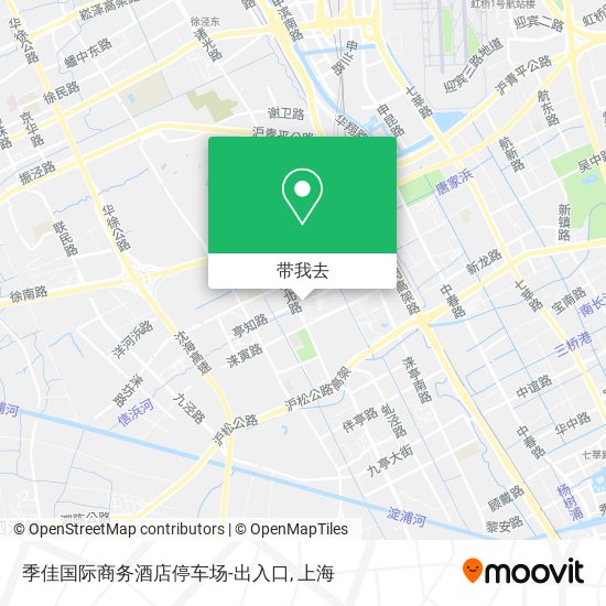 季佳国际商务酒店停车场-出入口地图