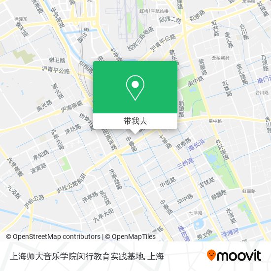 上海师大音乐学院闵行教育实践基地地图