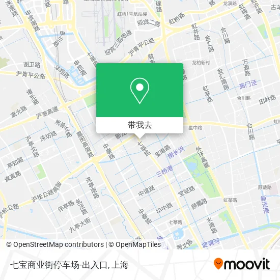 七宝商业街停车场-出入口地图