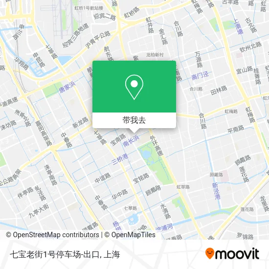 七宝老街1号停车场-出口地图