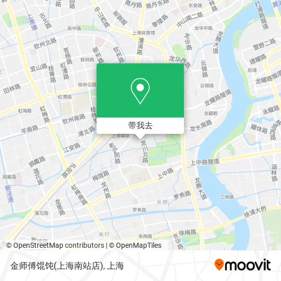 金师傅馄饨(上海南站店)地图
