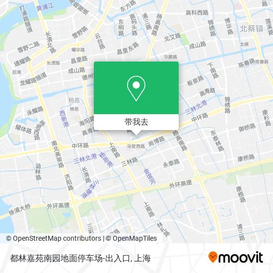 都林嘉苑南园地面停车场-出入口地图