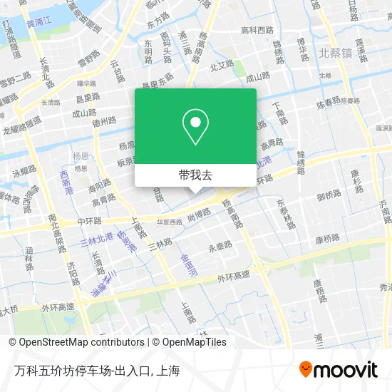 万科五玠坊停车场-出入口地图