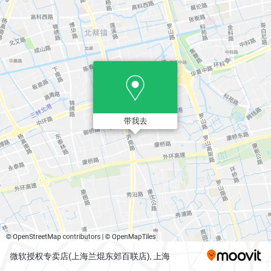微软授权专卖店(上海兰焜东郊百联店)地图