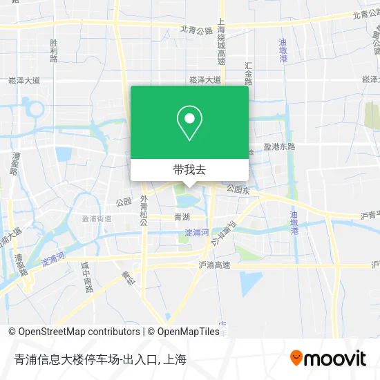 青浦信息大楼停车场-出入口地图