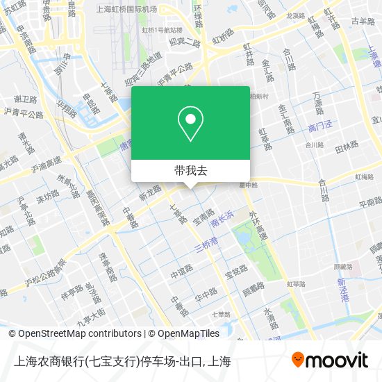 上海农商银行(七宝支行)停车场-出口地图