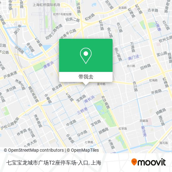 七宝宝龙城市广场T2座停车场-入口地图