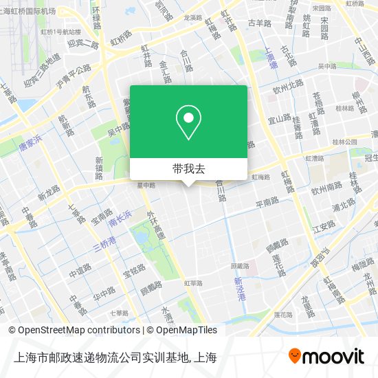 上海市邮政速递物流公司实训基地地图