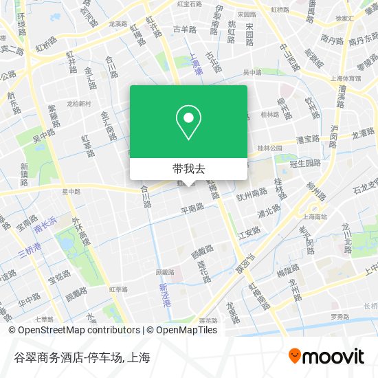 谷翠商务酒店-停车场地图