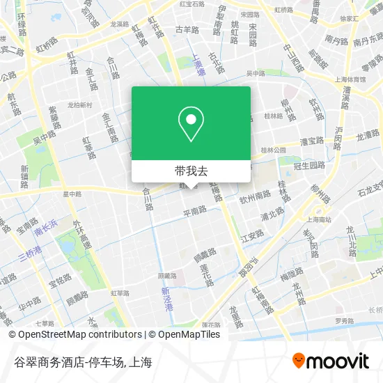 谷翠商务酒店-停车场地图