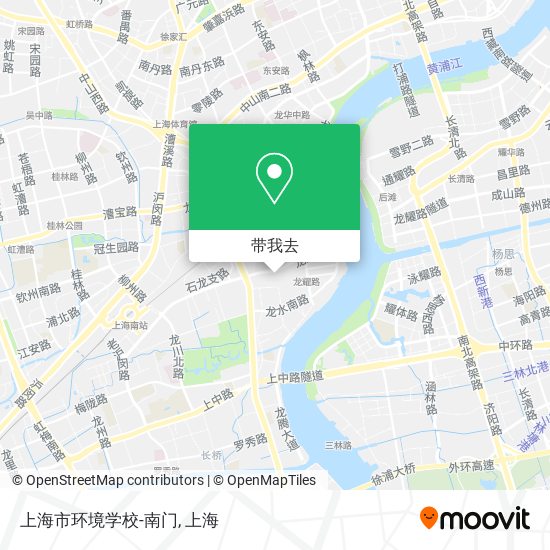 上海市环境学校-南门地图