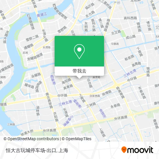 恒大古玩城停车场-出口地图