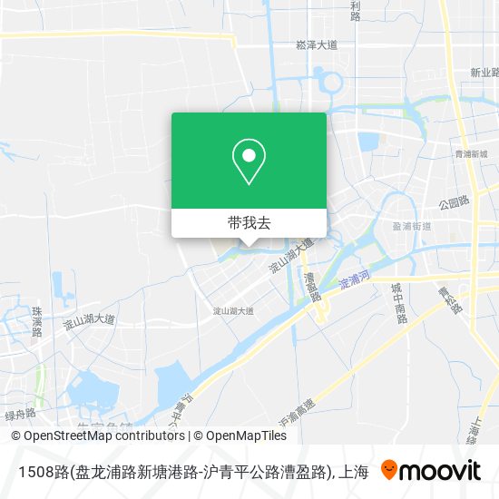 1508路(盘龙浦路新塘港路-沪青平公路漕盈路)地图