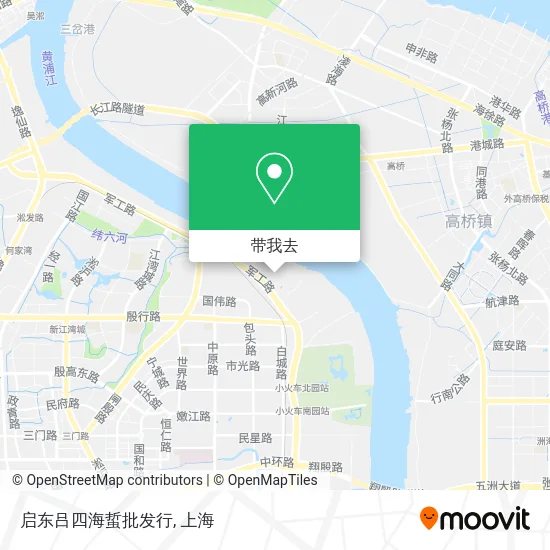 启东吕四海蜇批发行地图