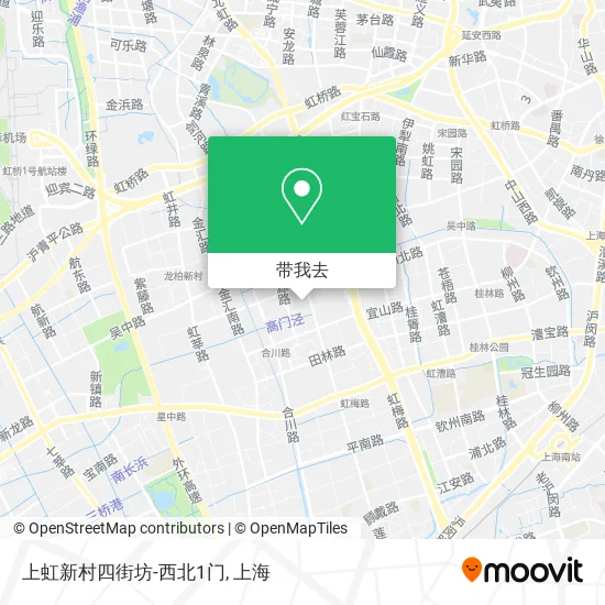 上虹新村四街坊-西北1门地图