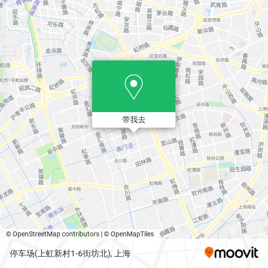 停车场(上虹新村1-6街坊北)地图
