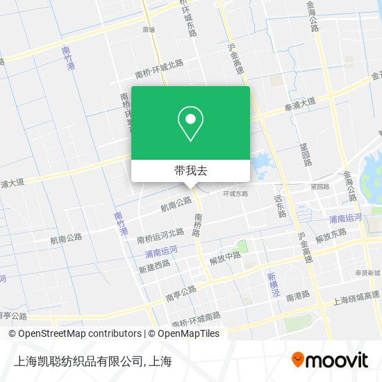 上海凯聪纺织品有限公司地图