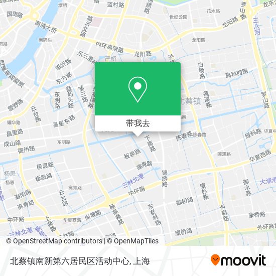 北蔡镇南新第六居民区活动中心地图