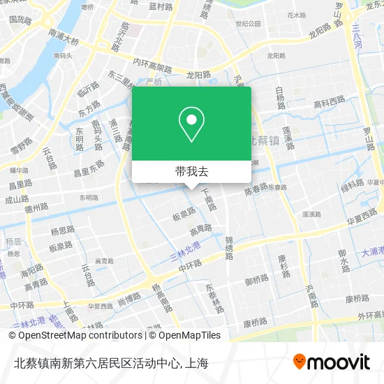 北蔡镇南新第六居民区活动中心地图