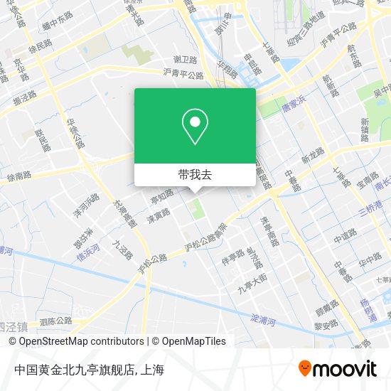 中国黄金北九亭旗舰店地图