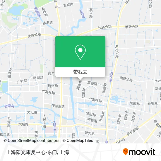 上海阳光康复中心-东门地图