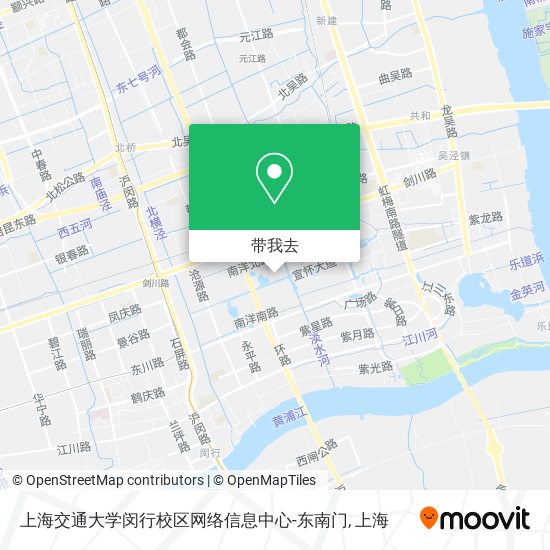 上海交通大学闵行校区网络信息中心-东南门地图