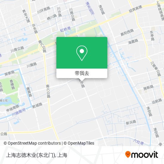 上海志德木业(东北门)地图