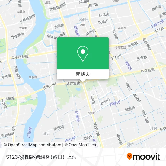 S123/济阳路跨线桥(路口)地图