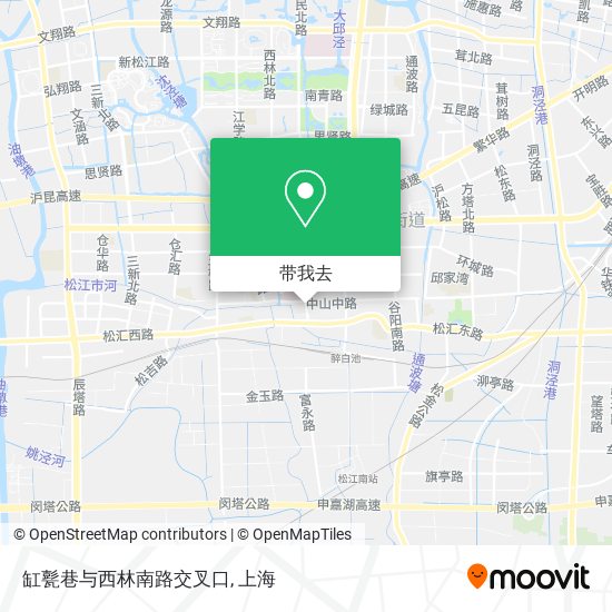 缸甏巷与西林南路交叉口地图