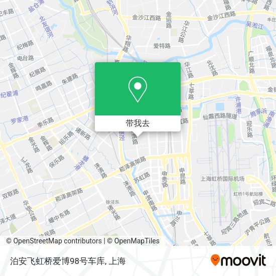 泊安飞虹桥爱博98号车库地图