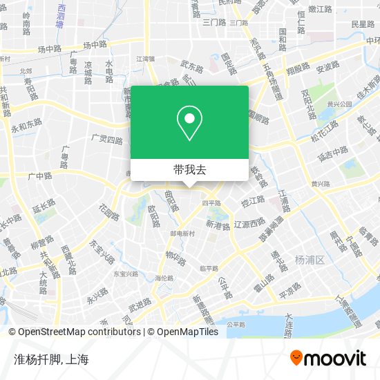 淮杨扦脚地图