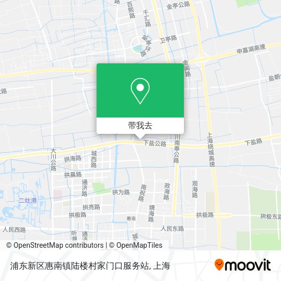 浦东新区惠南镇陆楼村家门口服务站地图
