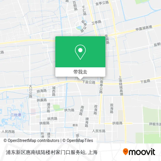 浦东新区惠南镇陆楼村家门口服务站地图