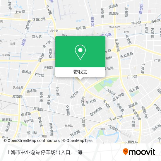 上海市林业总站停车场出入口地图