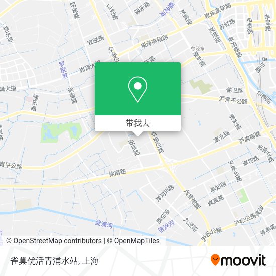 雀巢优活青浦水站地图