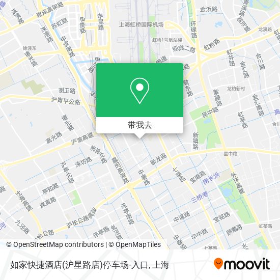 如家快捷酒店(沪星路店)停车场-入口地图