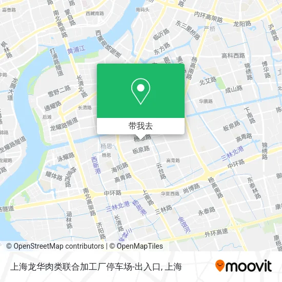 上海龙华肉类联合加工厂停车场-出入口地图
