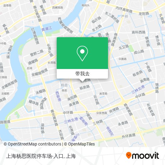 上海杨思医院停车场-入口地图