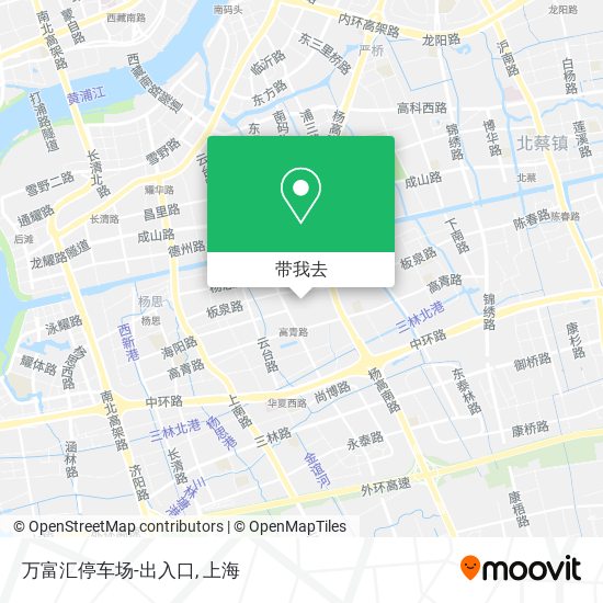 万富汇停车场-出入口地图