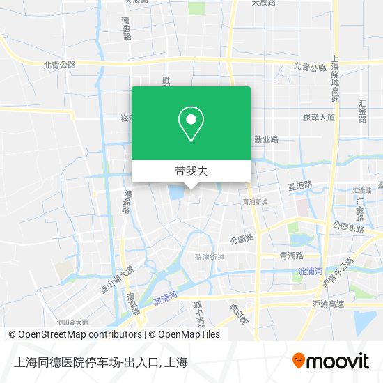 上海同德医院停车场-出入口地图