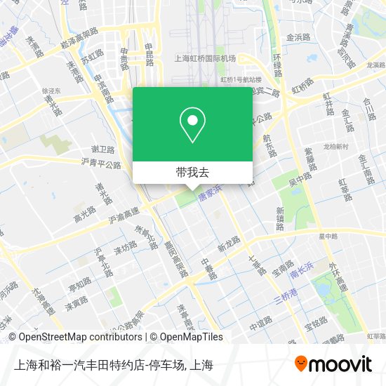 上海和裕一汽丰田特约店-停车场地图