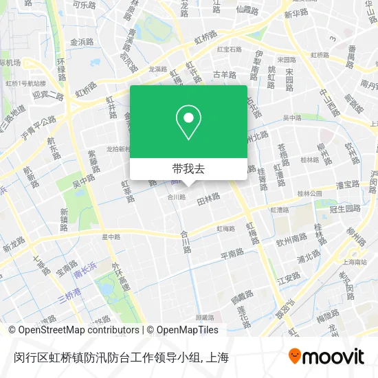 闵行区虹桥镇防汛防台工作领导小组地图