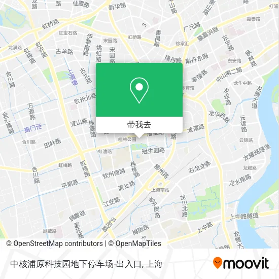 中核浦原科技园地下停车场-出入口地图