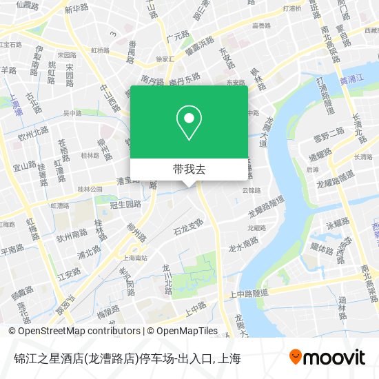 锦江之星酒店(龙漕路店)停车场-出入口地图