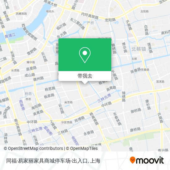 同福·易家丽家具商城停车场-出入口地图