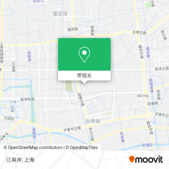 江南岸地图