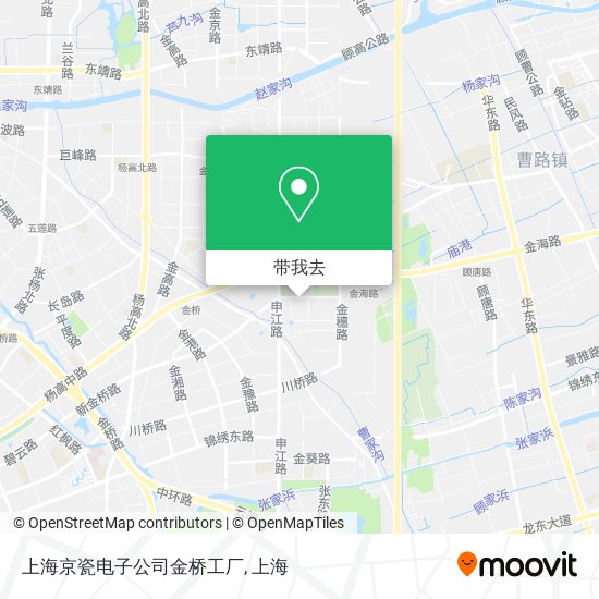 上海京瓷电子公司金桥工厂地图
