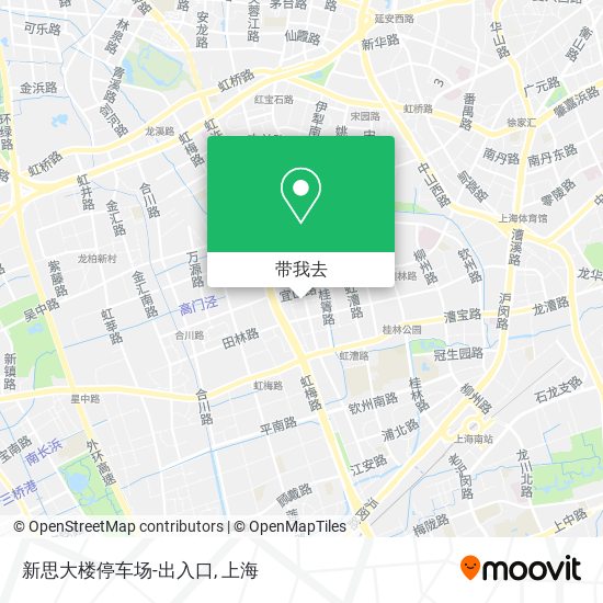 新思大楼停车场-出入口地图